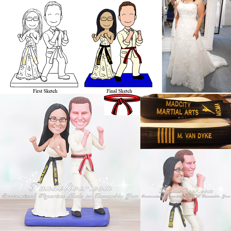 martial arts cake toppers
